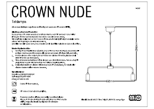 Bruksanvisning Mio Crown Nude Lampa