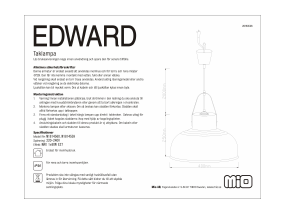 Bruksanvisning Mio Edward Lampa