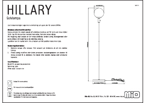 Bruksanvisning Mio Hillary Lampa