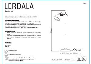 Handleiding Mio Lerdala Lamp