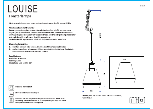 Handleiding Mio Louise Lamp