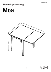 Manuál Mio Moa Jídelní stůl