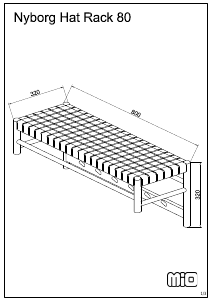 Brugsanvisning Mio Nyborg Knagerække