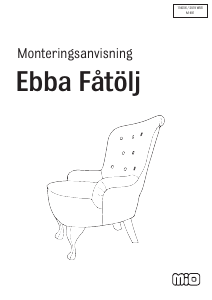 Bruksanvisning Mio Ebba Fåtölj
