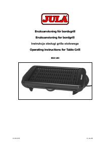 Bruksanvisning Menuett 802-140 Bordgrill