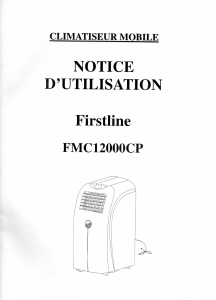 Mode d’emploi Firstline FMC12000CP Climatiseur