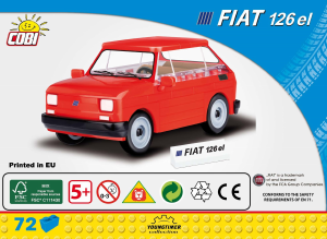 Manual Cobi set 24531 Youngtimer Fiat 126p el