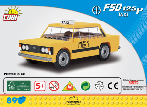 Kullanım kılavuzu Cobi set 24547 Youngtimer FSO 125p Taxi