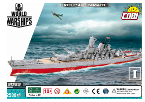 Manuál Cobi set 3083 World of Warships Yamato