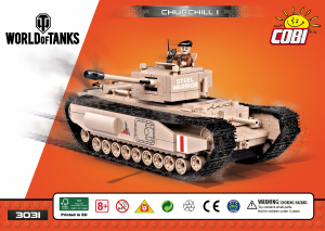 Rokasgrāmata Cobi set 3031 World of Tanks Churchill I