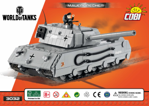 Manual Cobi set 3032 World of Tanks Mauerbrecher