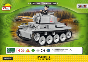 Mode d’emploi Cobi set 2384 Small Army WWII LT vz.38 PzKpfw 38(t)