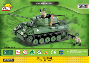 Manuál Cobi set 2389 Small Army WWII M18 Hellcat