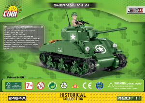 Mode d’emploi Cobi set 2464A Small Army WWII Sherman M4A1