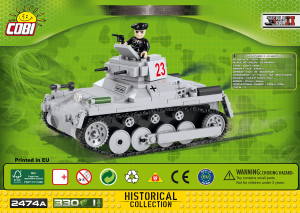 Mode d’emploi Cobi set 2474A Small Army WWII Panzer I Ausf. A
