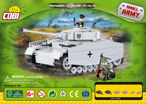 Manuál Cobi set 2481 Small Army WWII Panzer IV ausf. F1/G/H