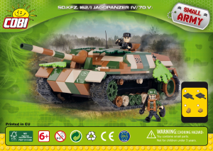 Rokasgrāmata Cobi set 2483 Small Army WWII Sd.Kfz.162/1 Jagdpanzer IV/70(V)