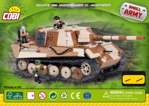 Käyttöohje Cobi set 2484 Small Army WWII Sd.Kfz.186 Jagdpanzer VI Jagdtiger