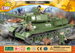 Mode d’emploi Cobi set 2486 Small Army WWII Rudy 102 T-34/85