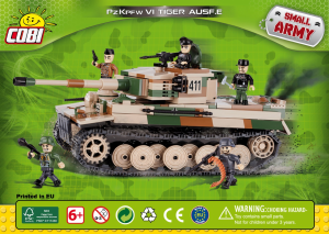Instrukcja Cobi set 2487 Small Army WWII Tiger PzKpfw VI Ausf. E