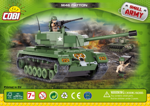 Käyttöohje Cobi set 2488 Small Army WWII M46 Patton
