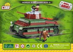 Manual Cobi set 2493 Small Army WWII Somua S-35