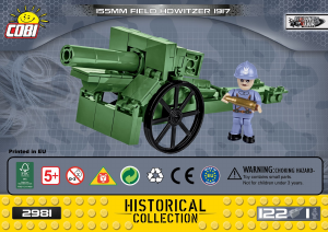 Hướng dẫn sử dụng Cobi set 2981 Small Army WWII 155mm Field Howitzer 1917