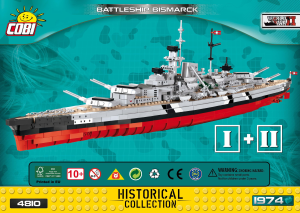 Manuale Cobi set 4810 Small Army WWII Bismarck
