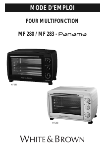Mode d’emploi White and Brown MF 283 Four
