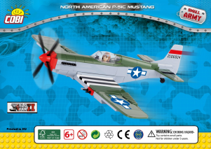 Instrukcja Cobi set 5513 Small Army WWII North American P-51C Mustang