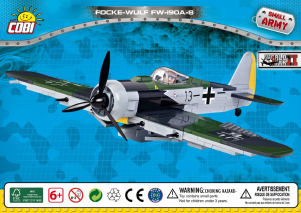 Kullanım kılavuzu Cobi set 5535 Small Army WWII Focke-Wulf Fw190 A-8
