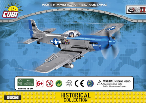 Manual Cobi set 5536 Small Army WWII North American P-51D Mustang