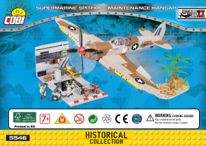 Bedienungsanleitung Cobi set 5546 Small Army WWII Supermarine Spitfire Mk.IX - Maintenance hangar