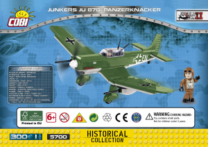 Käyttöohje Cobi set 5700 Small Army WWII Junkers Ju 87G Panzerknacker