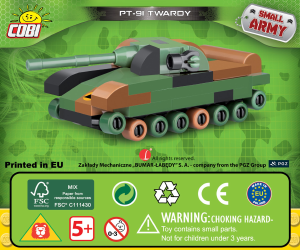 Instrukcja Cobi set 2243 Small Army PT-91 Twardy