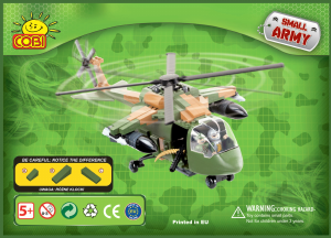 Handleiding Cobi set 2324 Small Army Junglehelikopter