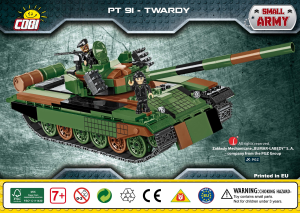 Használati útmutató Cobi set 2612 Small Army PT-91 Twardy