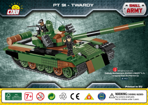 Návod Cobi set 2612 Small Army PT-91 Twardy