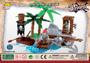 Manual Cobi set 6023 Pirates mermaid rescue