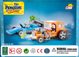 Bedienungsanleitung Cobi set 26155 Penguins of Madagascar Hot rod race