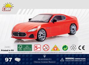 Bruksanvisning Cobi set 24561 Maserati GranTurismo Sport