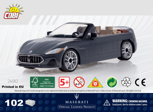 Manual Cobi set 24562 Maserati GranCabrio Sport