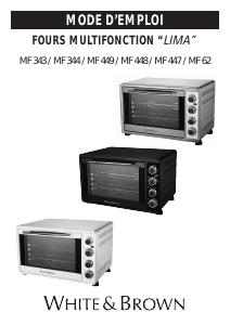 Mode d’emploi White and Brown MF 449 Four
