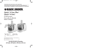 Manual Black and Decker FP1335 Food Processor