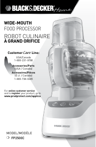 Manual de uso Black and Decker FP2500C Robot de cocina
