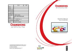 Mode d’emploi Changhong LED32B1000H Téléviseur LED