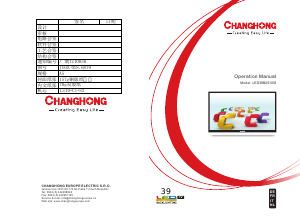 Manuale Changhong LED39B2510IS LED televisore