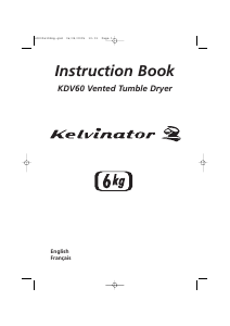 Handleiding Kelvinator KDV 60-SY Wasdroger