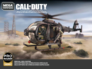 Handleiding Mega Construx set GCP11 Call of Duty Special Ops helicopter