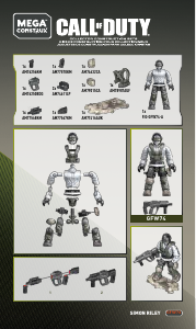 Handleiding Mega Construx set GFW74 Call of Duty Simon Ghost Riley